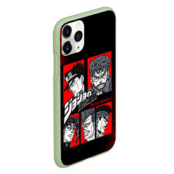 Чехол iPhone 11 Pro матовый JOJO BIZARRE ADVENTURE ДЖОДЖО АРТ, цвет: 3D-салатовый — фото 2