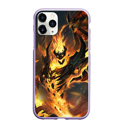 Чехол iPhone 11 Pro матовый DOTA 2 SHADOW FIEND ТЕНЬ, цвет: 3D-светло-сиреневый