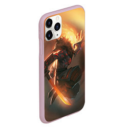 Чехол iPhone 11 Pro матовый DOTA 2 ДЖАГЕРНАУТ, цвет: 3D-розовый — фото 2