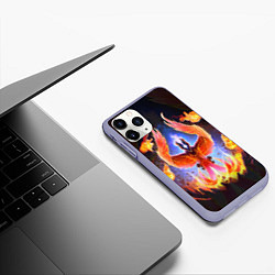 Чехол iPhone 11 Pro матовый DOTA 2 ФЕНИКС, цвет: 3D-светло-сиреневый — фото 2