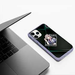 Чехол iPhone 11 Pro матовый Альбедо Albedo Genshin Impact, цвет: 3D-светло-сиреневый — фото 2