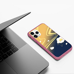 Чехол iPhone 11 Pro матовый КОСТЮМ АЯКИ КАМИСАТО, цвет: 3D-малиновый — фото 2