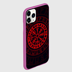 Чехол iPhone 11 Pro матовый Красный Вегвизир, цвет: 3D-фиолетовый — фото 2