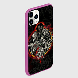 Чехол iPhone 11 Pro матовый ГЕРОЙ АНИМЕ БЕРСЕРК BERSERK, цвет: 3D-фиолетовый — фото 2
