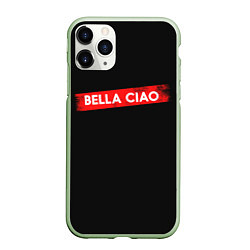 Чехол iPhone 11 Pro матовый BELLA CIAO БУМАЖНЫЙ ДОМ, цвет: 3D-салатовый