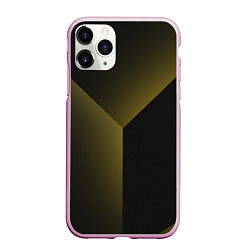 Чехол iPhone 11 Pro матовый Градиентные полосы, цвет: 3D-розовый