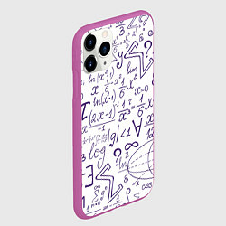 Чехол iPhone 11 Pro матовый МАТЕМАТИЧЕСКИЕ ФОРМУЛЫ НАУКА, цвет: 3D-фиолетовый — фото 2