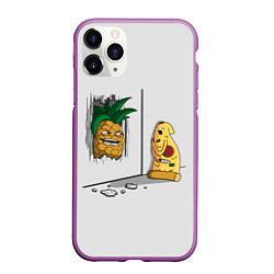 Чехол iPhone 11 Pro матовый HERES PINEAPPLE!