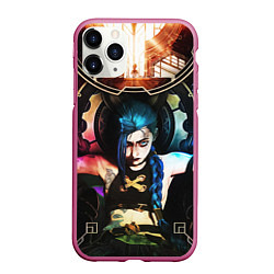 Чехол iPhone 11 Pro матовый ARCANE JINX ОБЛОЖКА LEAGUE OF LEGENDS, цвет: 3D-малиновый