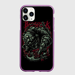 Чехол iPhone 11 Pro матовый Большой папочка, цвет: 3D-фиолетовый