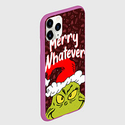 Чехол iPhone 11 Pro матовый ГРИНЧ GRINCH WHATEVER, цвет: 3D-фиолетовый — фото 2