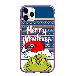 Чехол iPhone 11 Pro матовый MERRY WHATEVER GRINCH