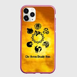 Чехол iPhone 11 Pro матовый Все 7 смертных грехов