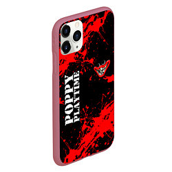 Чехол iPhone 11 Pro матовый POPPY PLAYTIME ИГРА ПОППИ ПЛЕЙТАЙМ ХАГГИ ВАГГИ, цвет: 3D-малиновый — фото 2