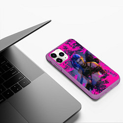 Чехол iPhone 11 Pro матовый Jinx v2 Arcane LoL, цвет: 3D-фиолетовый — фото 2