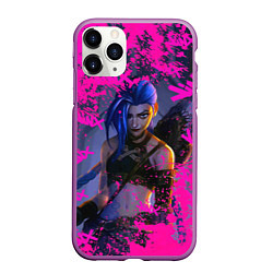 Чехол iPhone 11 Pro матовый Jinx v2 Arcane LoL