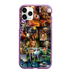 Чехол iPhone 11 Pro матовый HEROES DOTA 2 ПЕРСОНАЖИ ДОТА 2