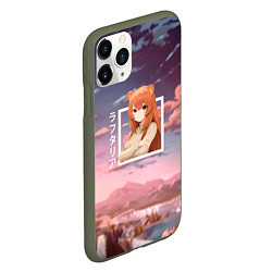 Чехол iPhone 11 Pro матовый Рафталия Raphtalia, Восхождение Героя Щита, цвет: 3D-темно-зеленый — фото 2