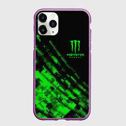 Чехол iPhone 11 Pro матовый Monster Energy Текстура