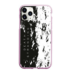 Чехол iPhone 11 Pro матовый Death Stranding Black & White, цвет: 3D-розовый