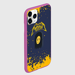 Чехол iPhone 11 Pro матовый Пошлая Молли брызги красок, цвет: 3D-фиолетовый — фото 2