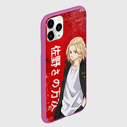 Чехол iPhone 11 Pro матовый МАЙКИ МАНДЗИРО ТОСВА RED, цвет: 3D-фиолетовый — фото 2