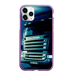 Чехол iPhone 11 Pro матовый SCANIA Дальнобой 2022