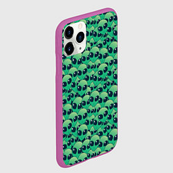 Чехол iPhone 11 Pro матовый Инопланетяне НЛО, цвет: 3D-фиолетовый — фото 2