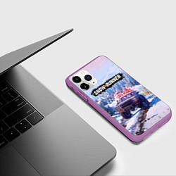 Чехол iPhone 11 Pro матовый SnowRunner Гонки по бездорожью, цвет: 3D-фиолетовый — фото 2