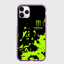 Чехол iPhone 11 Pro матовый Monster Energy green