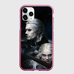 Чехол iPhone 11 Pro матовый THE WITCHER 2 SEASON, цвет: 3D-малиновый