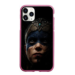 Чехол iPhone 11 Pro матовый Hellblade 2022, цвет: 3D-малиновый