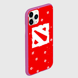 Чехол iPhone 11 Pro матовый НОВОГОДНИЙ ДОТА 2 НОВЫЙ ГОД DOTA 2, цвет: 3D-фиолетовый — фото 2