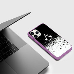Чехол iPhone 11 Pro матовый Assassins creed ассасины, цвет: 3D-фиолетовый — фото 2