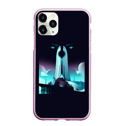 Чехол iPhone 11 Pro матовый Destiny eyes, цвет: 3D-розовый