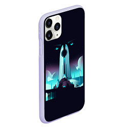 Чехол iPhone 11 Pro матовый Destiny eyes, цвет: 3D-светло-сиреневый — фото 2