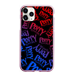 Чехол iPhone 11 Pro матовый POPPY PLAYTIME LOGO NEON, ХАГИ ВАГИ, цвет: 3D-розовый