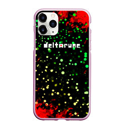 Чехол iPhone 11 Pro матовый Deltarune пламя, цвет: 3D-розовый