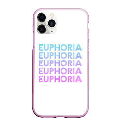 Чехол iPhone 11 Pro матовый Эйфория Euphoria, цвет: 3D-розовый