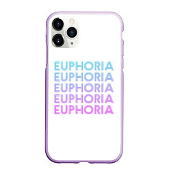Чехол iPhone 11 Pro матовый Эйфория Euphoria, цвет: 3D-сиреневый