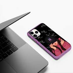 Чехол iPhone 11 Pro матовый BTS Autograph, цвет: 3D-фиолетовый — фото 2