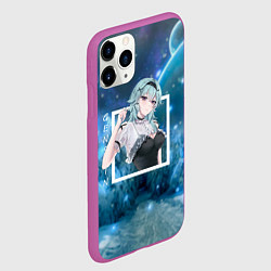Чехол iPhone 11 Pro матовый Эола Eula, Genshin Impact Геншин импакт, цвет: 3D-фиолетовый — фото 2