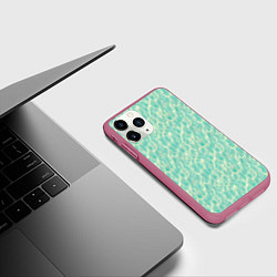Чехол iPhone 11 Pro матовый Лазурная вода, цвет: 3D-малиновый — фото 2