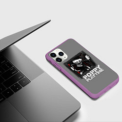 Чехол iPhone 11 Pro матовый POPPY PLAYTIME - ПОППИ ПЛЕЙТАЙМ РИСУНОК, цвет: 3D-фиолетовый — фото 2