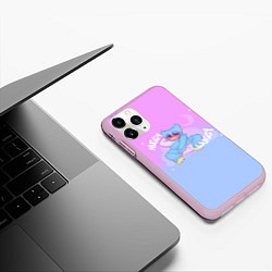 Чехол iPhone 11 Pro матовый POPPY PLAYTIME - ХАГГИ ВАГГИ С ПОДУШКОЙ, цвет: 3D-розовый — фото 2