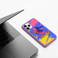 Чехол iPhone 11 Pro матовый Huggy Wuggy and Kissy Missy Poppy Playtime, цвет: 3D-фиолетовый — фото 2