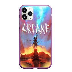 Чехол iPhone 11 Pro матовый JINX ARCANE LOL LEAGUE OF LEGENDS