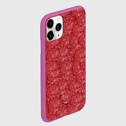Чехол iPhone 11 Pro матовый Деловая Колбаса Салями, цвет: 3D-фиолетовый — фото 2