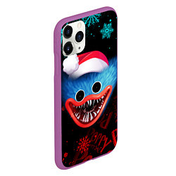 Чехол iPhone 11 Pro матовый ХАГИ ВАГИ НОВОГОДНИЙ POPPY PLAYTIME НОВЫЙ ГОД 2022, цвет: 3D-фиолетовый — фото 2