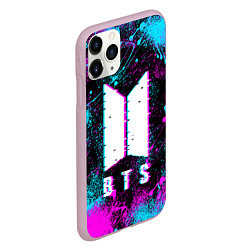 Чехол iPhone 11 Pro матовый НЕОНОВЫЙ БТС NEON BTS, цвет: 3D-розовый — фото 2